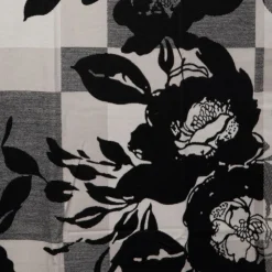 MANOUKIAN Echarpe imprimee jaquard 90x180cm Femme NOIR Best