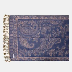 RODIER Echarpe imprimee menina 70x180 Femme BLEU ROI Discount