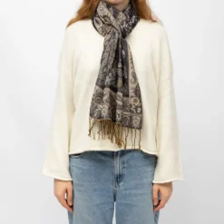 RODIER Echarpe imprimee menina 70x180 Femme BLEU PETROLE Clearance