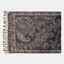 RODIER Echarpe imprimee menina 70x180 Femme BLEU PETROLE Clearance