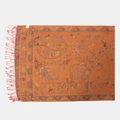 RODIER Echarpe imprimee menina 70x180 Femme SAUMON Clearance