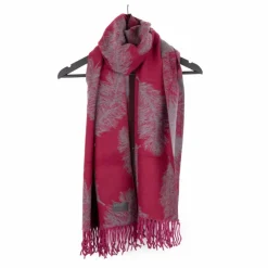 RODIER Echarpe motif plume 70x180 cm evorine Femme BORDEAUX