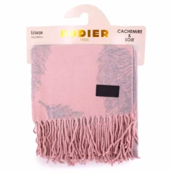 RODIER Echarpe motif plume 70x180 cm evorine Femme ROSE CLAIR Clearance