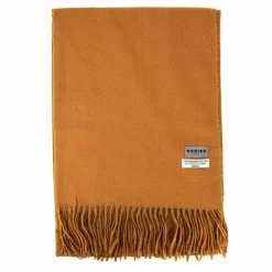 RODIER Echarpe ultra douce 70x190 à franges Femme MARRON New