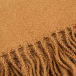 RODIER Echarpe ultra douce 70x190 à franges Femme MARRON New