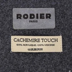 RODIER Echarpe ultra douce 70x190 à franges Femme GRIS New