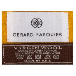 GERARD PASQUIER Echarpe unie à franges laine 50x200 cm Femme BORDEAUX Outlet