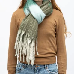 MANOUKIAN Echarpe 50 x 190cm man wh 252638 Femme VERT