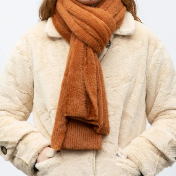 LES TROPEZIENNES PAR M.BELARBI Echarpe 180x40 havane hadale Femme MARRON