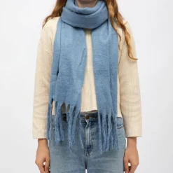 GERARD PASQUIER Echarppe en laine 40x185cm Femme BLEU Discount