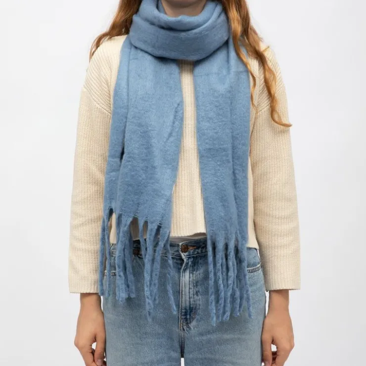 GERARD PASQUIER Echarppe en laine 40x185cm Femme BLEU Discount