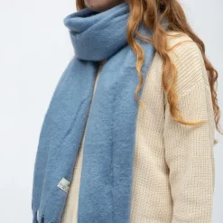 GERARD PASQUIER Echarppe en laine 40x185cm Femme BLEU Discount