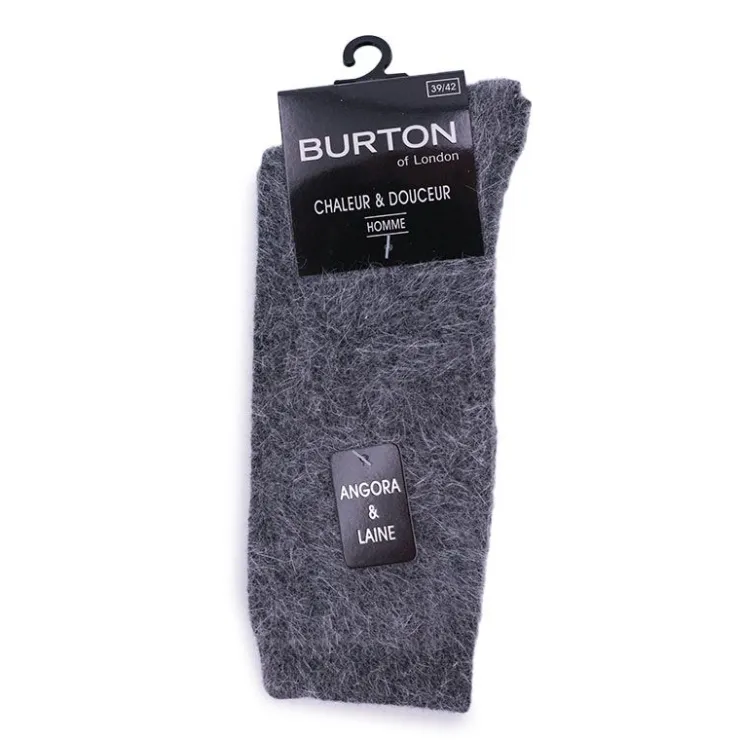 BURTON OF LONDON Elson chaussette homme chaleur et douceur burton Homme GRIS FONCE
