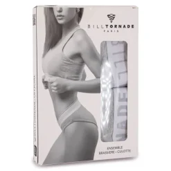 BILL TORNADE Ensemble brassiere-culotte sporty 17010 Femme GRIS CLAIR Sale