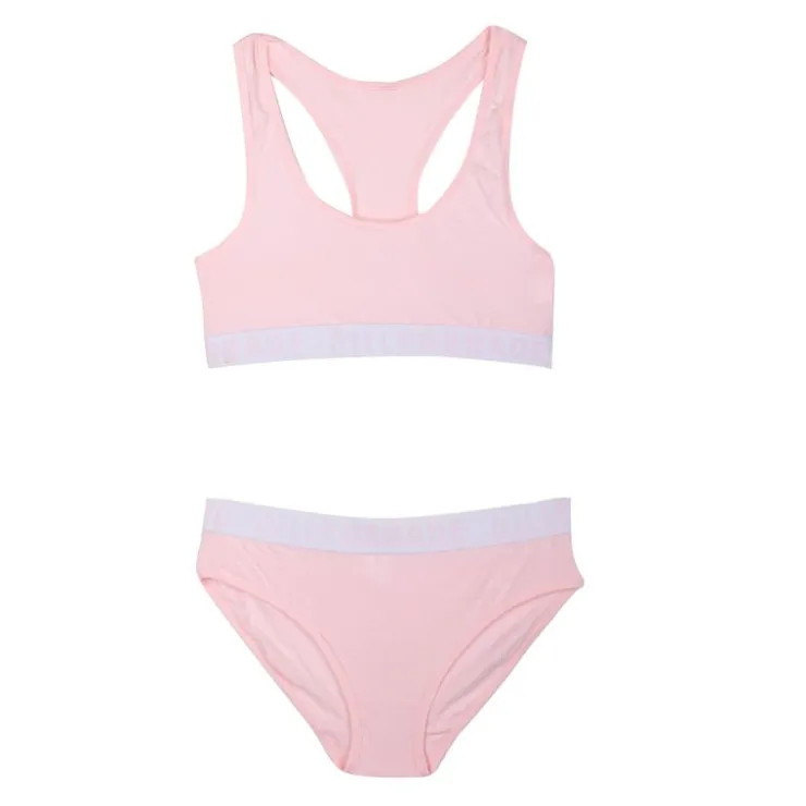 BILL TORNADE Ensemble brassiere-culotte sporty 17010 Femme ROSE CLAIR New