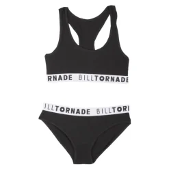 BILL TORNADE Ensemble brassiere-culotte sporty 17010 Femme NOIR Sale