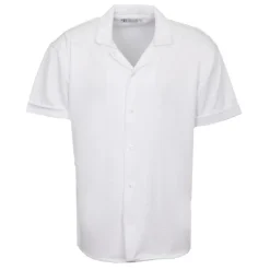 PANAME BROTHERS Ensemble chemisette short gaufré cordon dove Homme BLANC New