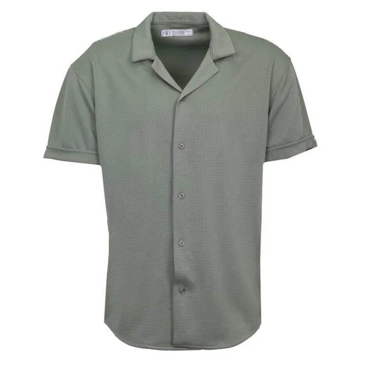 PANAME BROTHERS Ensemble chemisette short gaufré cordon dove Homme KAKI Clearance