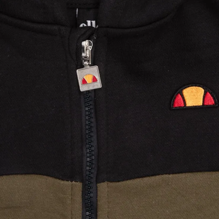 ELLESSE Ensemble 3 pièces gilet jogging et tee shirt manches longues Enfant KAKI