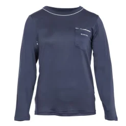 RODIER Ensemble pyjama avec liseré coloré bas fleuri Loma femme Femme BLEU FONCE