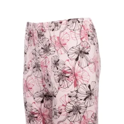 RODIER Ensemble pyjama avec liseré coloré bas fleuri Loma femme Femme ROSE CLAIR Best