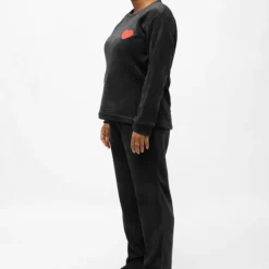 LES PETITES...PARIS Ensemble pyjama cocooning valerina Femme NOIR Outlet