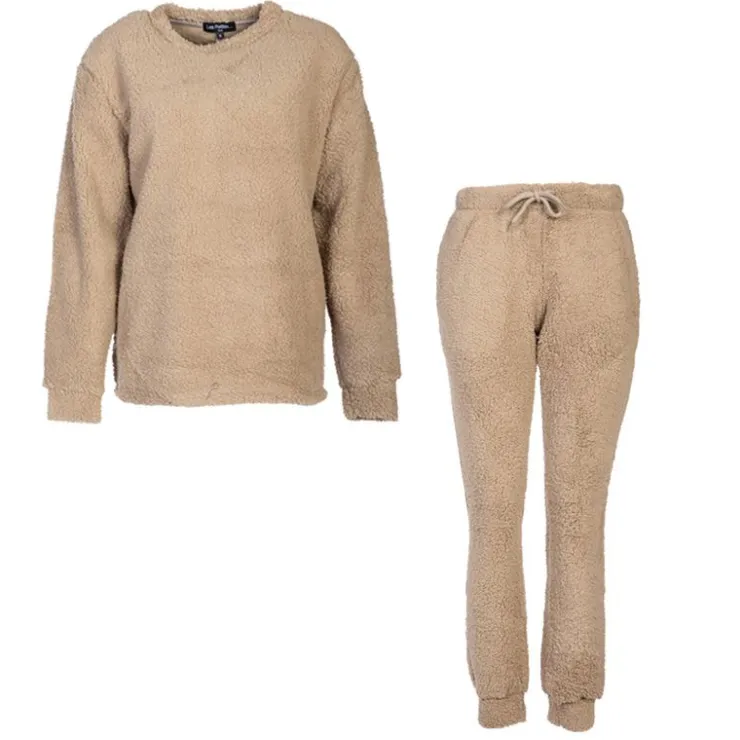 LES PETITES...PARIS Ensemble pyjama polaire cornaline Femme BEIGE