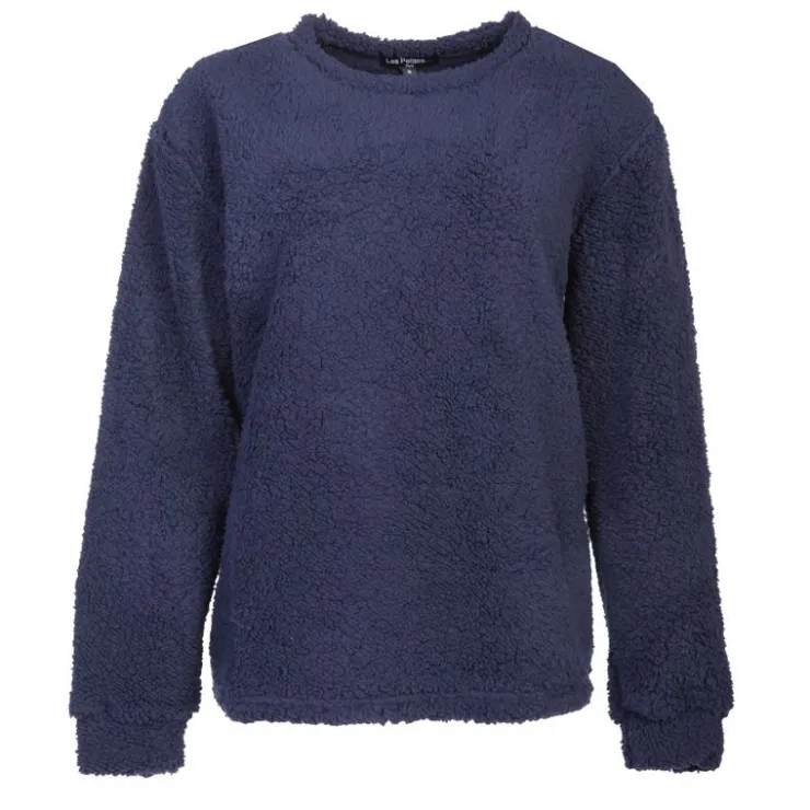 LES PETITES...PARIS Ensemble pyjama polaire cornaline Femme BLEU FONCE Clearance