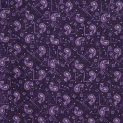 BILL TORNADE Foulard toucher coton imprimé 60x180 cm Homme VIOLET Online