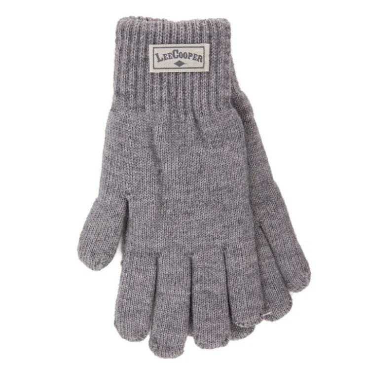 LEE COOPER Gant tricote eros Homme GRIS Clearance