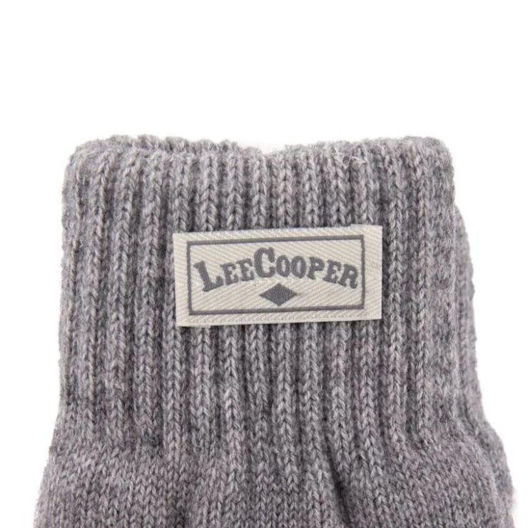 LEE COOPER Gant tricote eros Homme GRIS Clearance