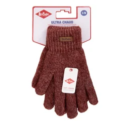 LEE COOPER Gants chiné galina Femme BORDEAUX Hot