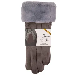 BILL TORNADE Gants fausse fourrure Femme GRIS Best