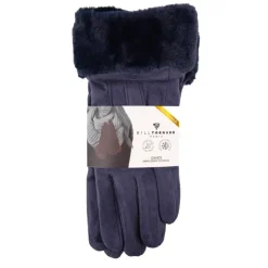 BILL TORNADE Gants fausse fourrure Femme BLEU FONCE Sale