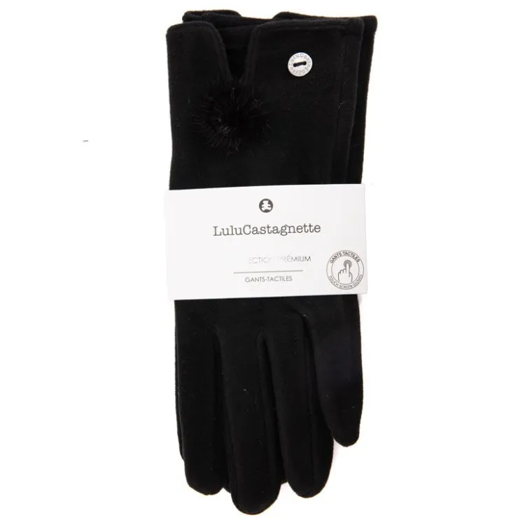 LULU CASTAGNETTE Gants femme Femme NOIR Clearance