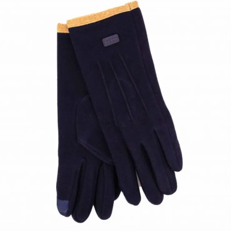 RODIER Gants liseret poignet gulcana Femme BLEU FONCE Outlet