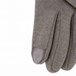 RODIER Gants liseret poignet gulcana Femme GRIS New