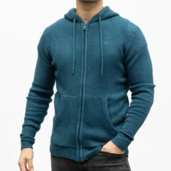 BILL TORNADE Gilet a capuche quebec 27361 Homme BLEU PETROLE Outlet