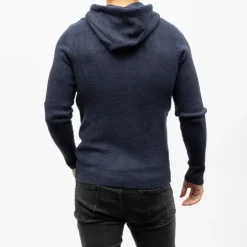 BILL TORNADE Gilet a capuche quebec 27361 Homme BLEU FONCE Discount