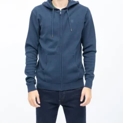 BILL TORNADE Gilet capuche milano zippé coton Homme BLEU FONCE Best