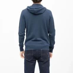 BILL TORNADE Gilet capuche milano zippé coton Homme BLEU FONCE Best