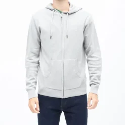 BILL TORNADE Gilet capuche milano zippé coton Homme GRIS CLAIR Online