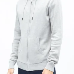 BILL TORNADE Gilet capuche milano zippé coton Homme GRIS CLAIR Online