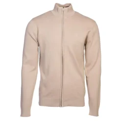 BILL TORNADE Gilet coton col cheminé avec zip Homme BEIGE Online