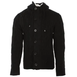PANAME BROTHERS Gilet court boutonné Homme NOIR Outlet
