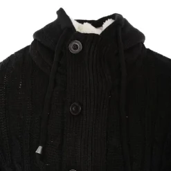 PANAME BROTHERS Gilet court boutonné Homme NOIR Outlet