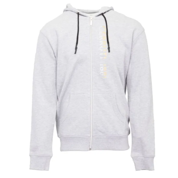 CERRUTI Gilet de jogging à capuche savona fermeture éclair Homme GRIS CLAIR Clearance