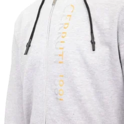 CERRUTI Gilet de jogging à capuche savona fermeture éclair Homme GRIS CLAIR Clearance