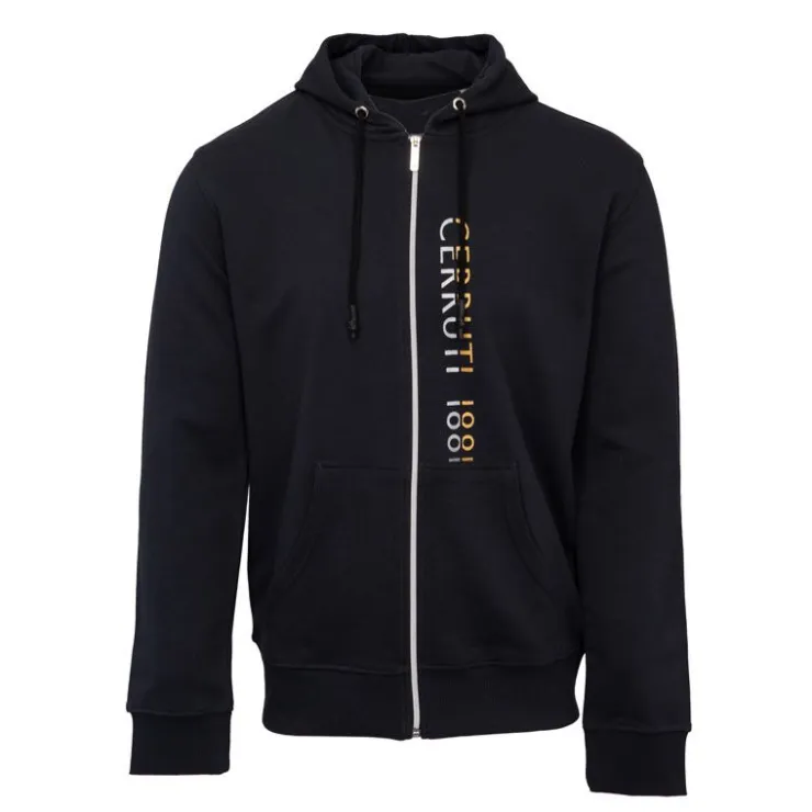 CERRUTI Gilet de jogging à capuche savona fermeture éclair Homme BLEU FONCE Outlet