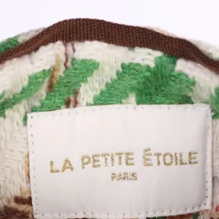 LA PETITE ETOILE Gilet gifur pied de poule Femme BLANC ECRU